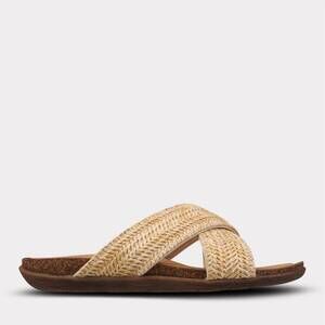 NEW MYKOS women's leyla crossband sandal in brown